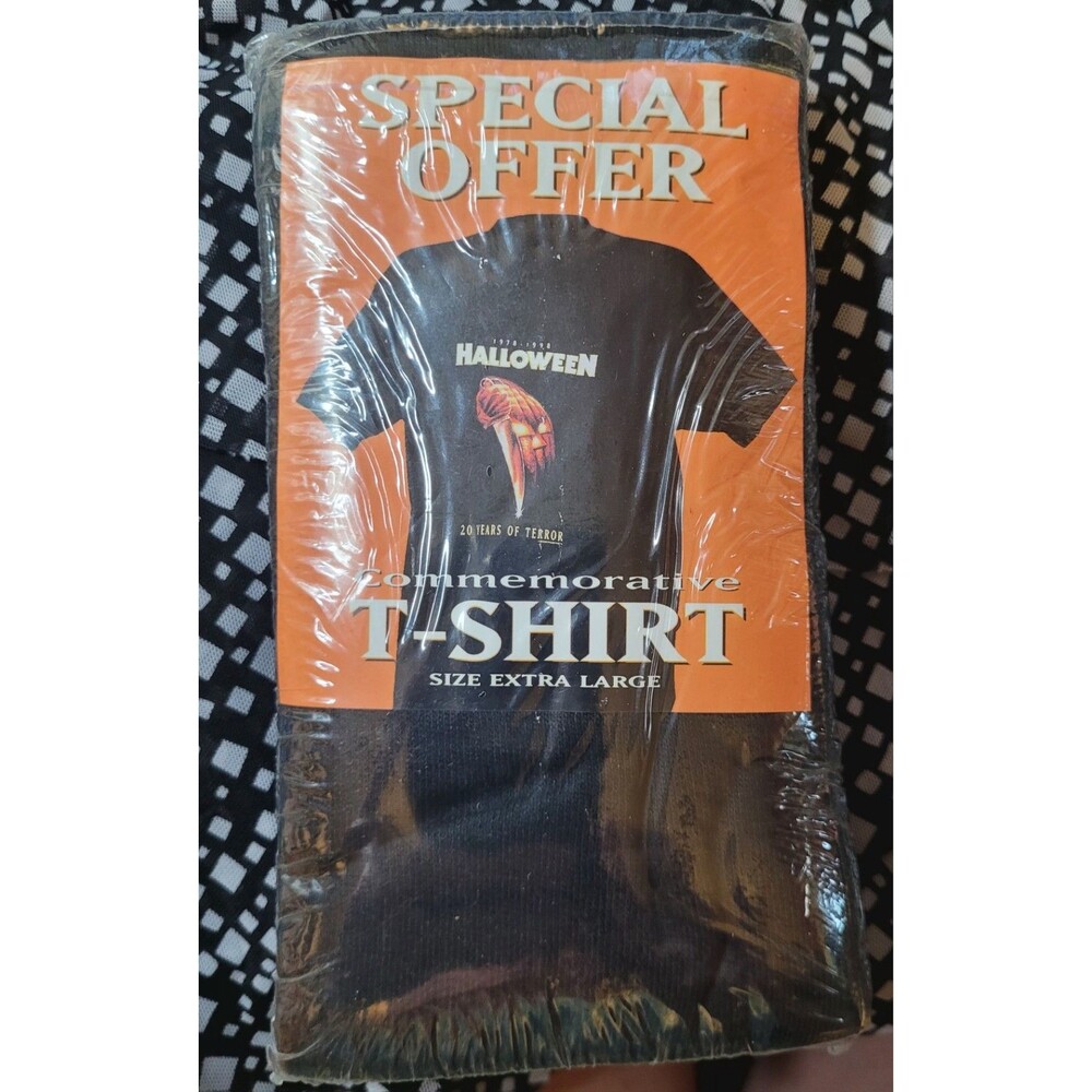 Vtg NISP Halloween 20 Years Of Terror Promo Shirt XL Collector's